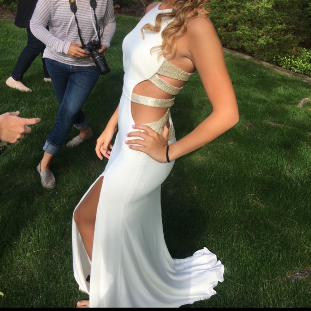 Jovani White Prom Dress